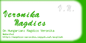 veronika magdics business card